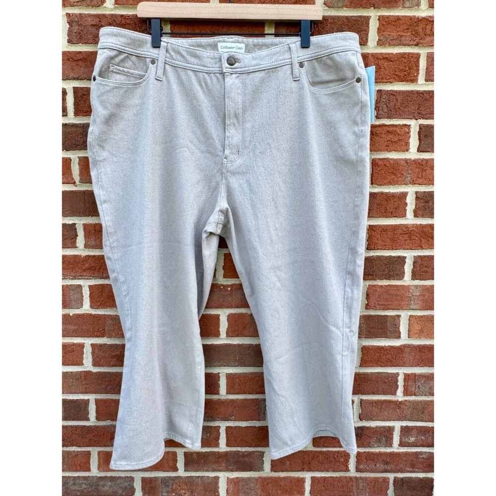Coldwater Creek Capri Jeans Womens Size 20W Sandstone Tan